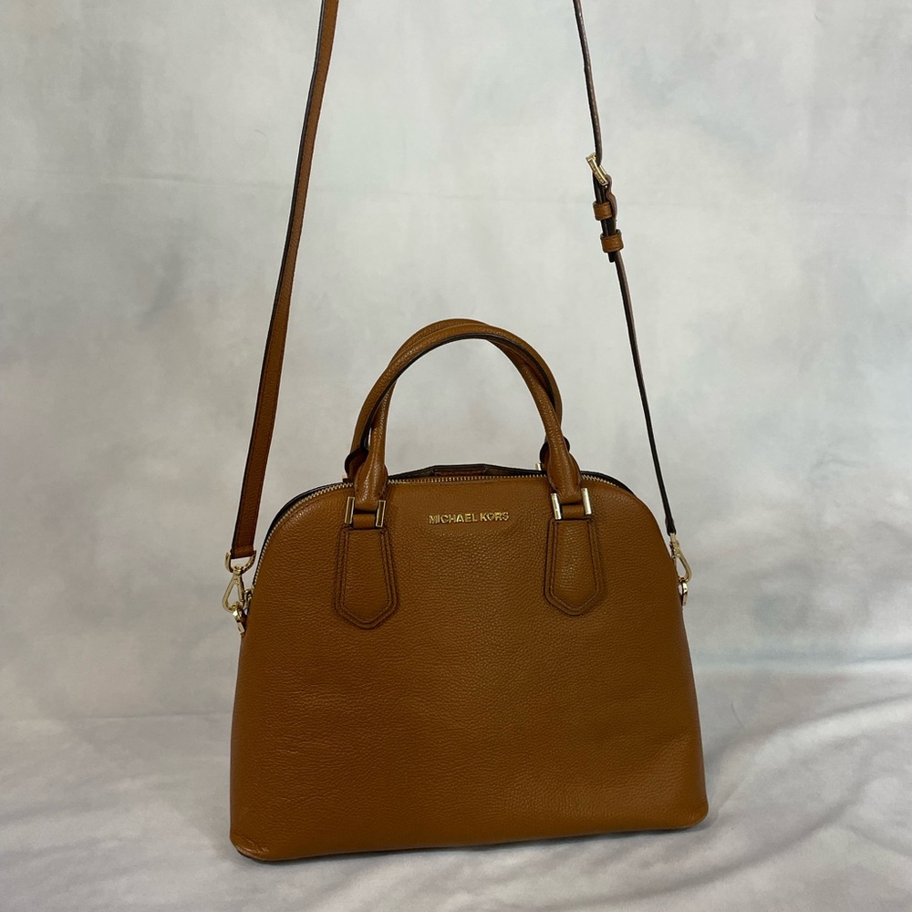 Michael Kors Tan Leather Satchel - Picture 13 of 13